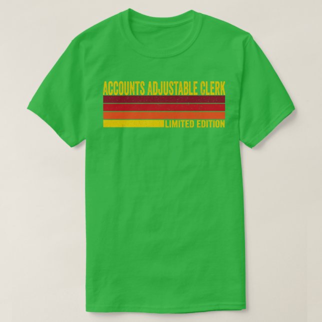 Accounts Adjustable Clerk T-Shirt (Design Front)