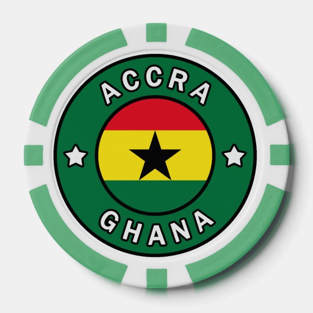 Accra Ghana Poker Chips (Front)