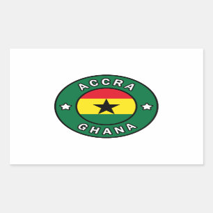 Accra Ghana Rectangular Sticker