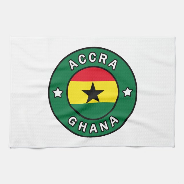Accra Ghana Tea Towel (Horizontal)