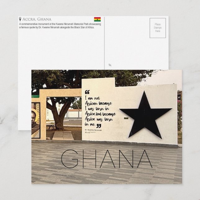 Accra, Ghana Travel Postcard (Front/Back)