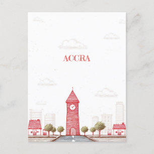 Accra Ghana Travel Postcard