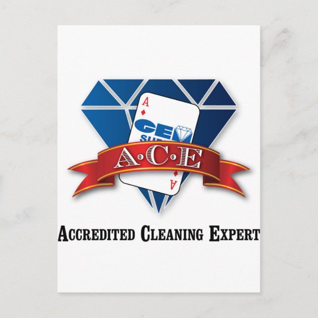 Accredited Cleaning Expert Postcard (Front)