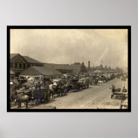 Accumulating Wagon Loads of Food in New York 1916