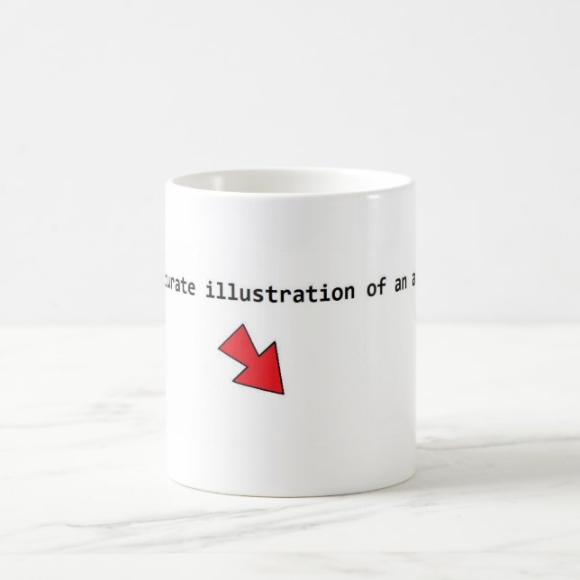Accurate illustration of an atom. coffee mug (Center)
