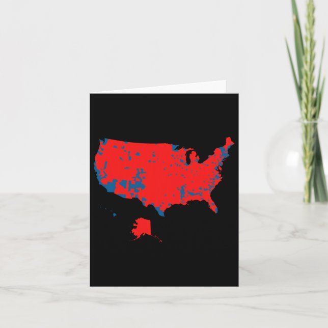 Accurate Map Of 2024 Election Results  Card (Front)