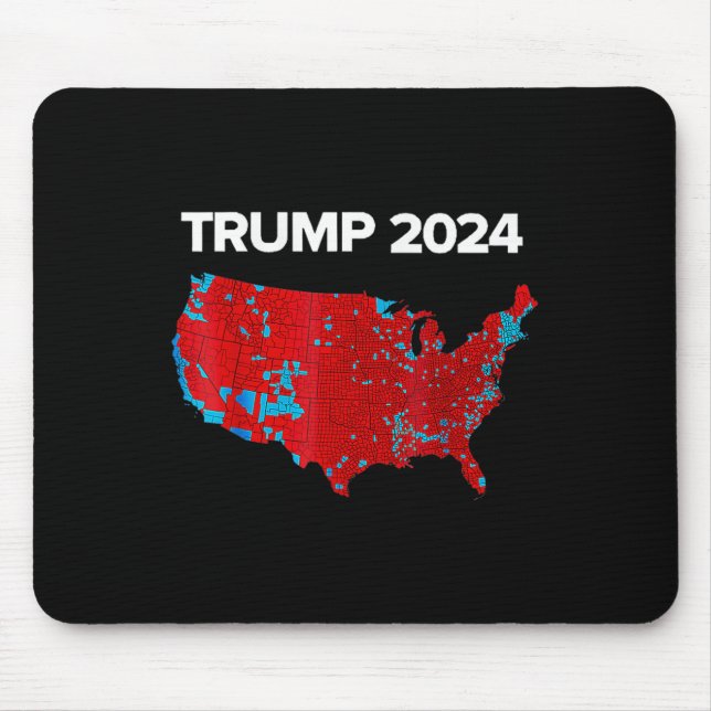 Accurate Map Of 2024 Election Results Trump Mega  Mouse Pad (Front)