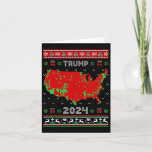 Accurate Map Of 2024 Election Results Ugly Sweater Card