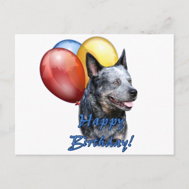 ACD Happy Birthday Balloons Postcard (Front)