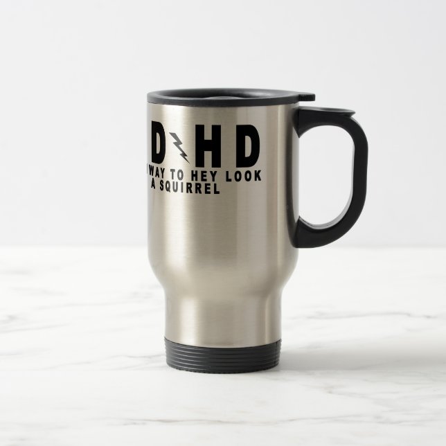 ACDC ADHD Highway to Hey Look a Squirrel! tee MN.p Travel Mug (Right)