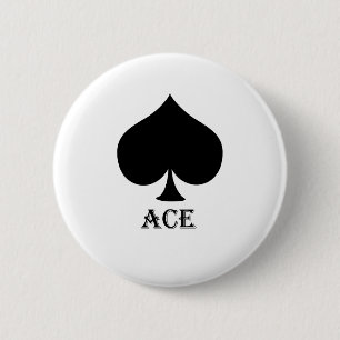 Ace 6 Cm Round Badge