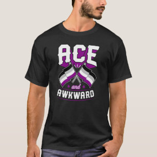 Ace And Awkward Cute  Asexual Pride Flag Ace Aesth T-Shirt