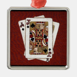 Ace and Jack Playing Cards Ornament by K. Hubler