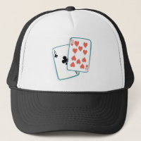 Ace and Ten of Hearts Playing Cards