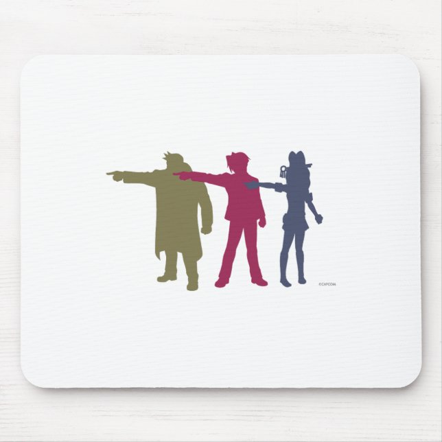 Ace Attorney Investigations Collection Triple Obje Mouse Pad (Front)