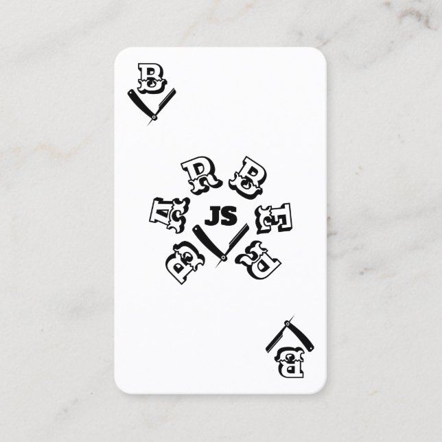 Ace card barbers style (Front)