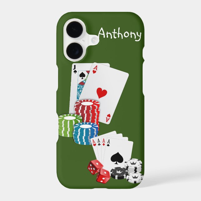 Ace Cards Iphone Case (Back)