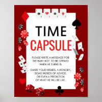 Ace Casino Baby Shower Game Sign