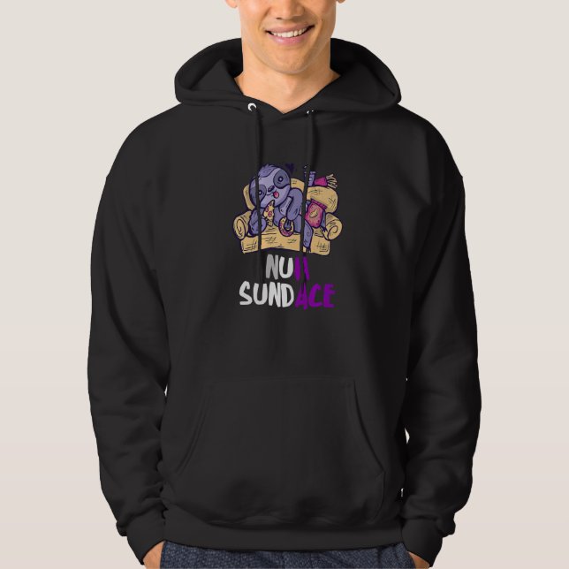 Ace No Sunday Gothic Lazy Sloth Asexuality LGBQA A Hoodie (Front)