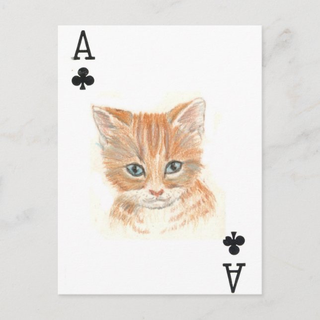 Ace of Clubs Postcard (Front)