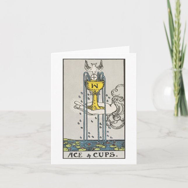 Ace of cups card - Rider Waite Smith tarot (Front)