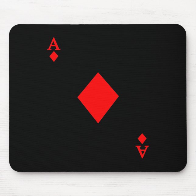 Ace of Diamond Deck of Cards Halloween Costume  Mouse Pad (Front)