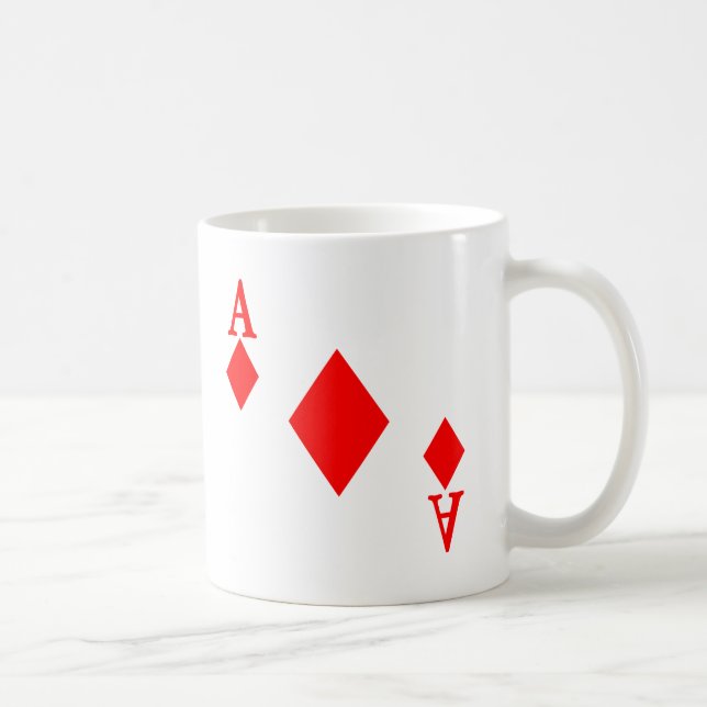 Ace of Diamonds Coffee Mug (Right)