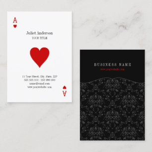 Ace Of Hearts business card