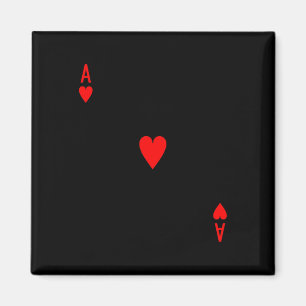 Ace Of Hearts Deck Of Cards Halloween Costume Magnet