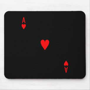 Ace Of Hearts Deck Of Cards Halloween Costume Mouse Pad