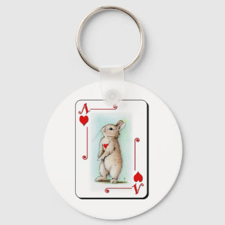 Ace of Hearts Key Ring