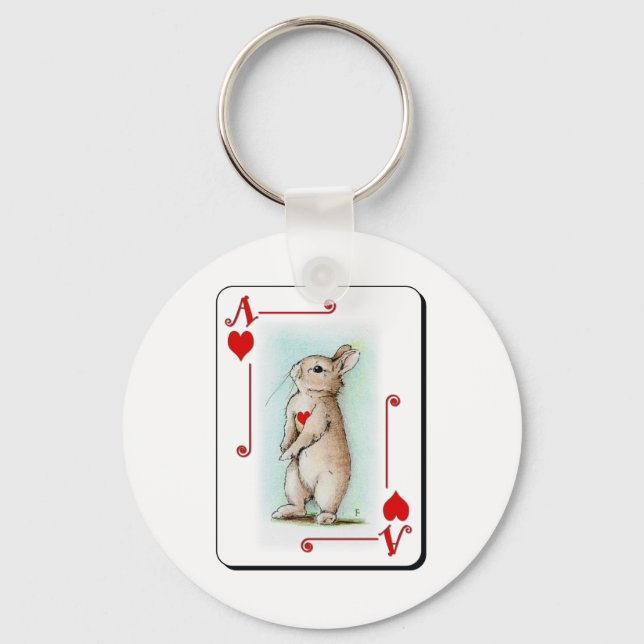 Ace of Hearts Key Ring (Front)