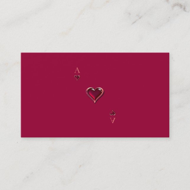 Ace of Hearts Personal/Business Cards (Front)