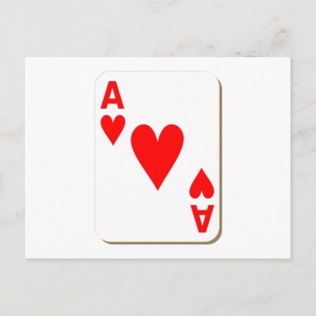Ace of Hearts Playing Card (Front)