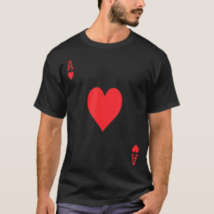 Ace Of Hearts _ Royal Flush Group Costume Playing T-Shirt