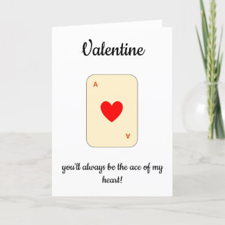 ace of hearts valentine holiday card