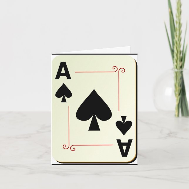 ace of spade note card (Front)