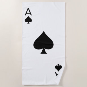 Ace of Spades Beach Towel