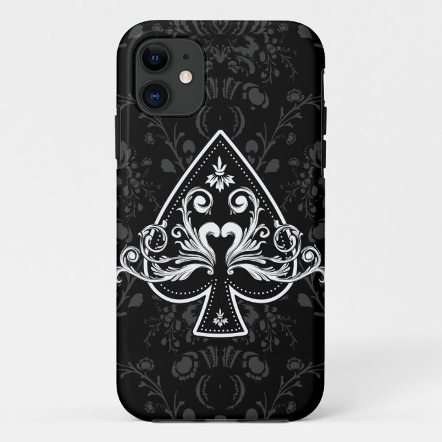 Ace of Spades Black iPhone5 case (Back)