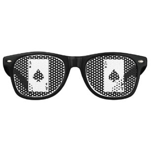 Ace Of Spades Blackjack Poker Casino Vegas Retro Sunglasses