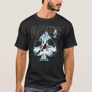 Ace Of Spades Card Skull T-Shirt