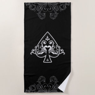 Ace Of Spades Casino Beach Towel