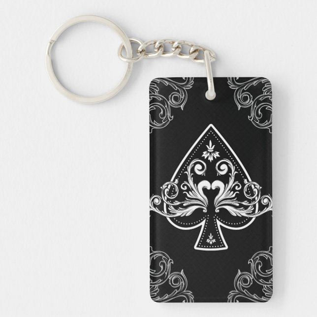 Ace of Spades Lucky keychain (Front)