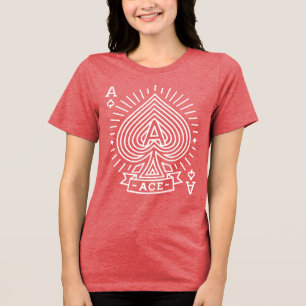 Ace of Spades — Monoline Sunburst Emblem Tri-Blend Shirt