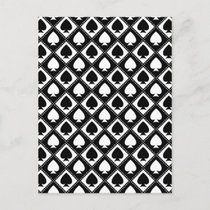 Ace of Spades Motif Postcard