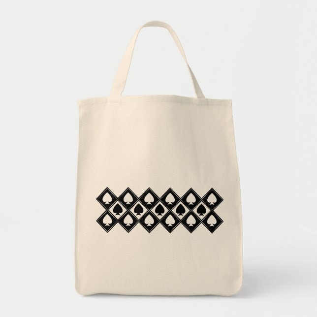 Ace of Spades Motif Tote Bag (Front)