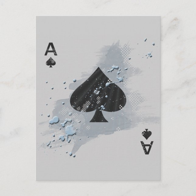 ACE OF SPADES POSTCARD (Front)