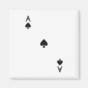 Ace Of Spades Royal Flush Costume Halloween Playin Magnet