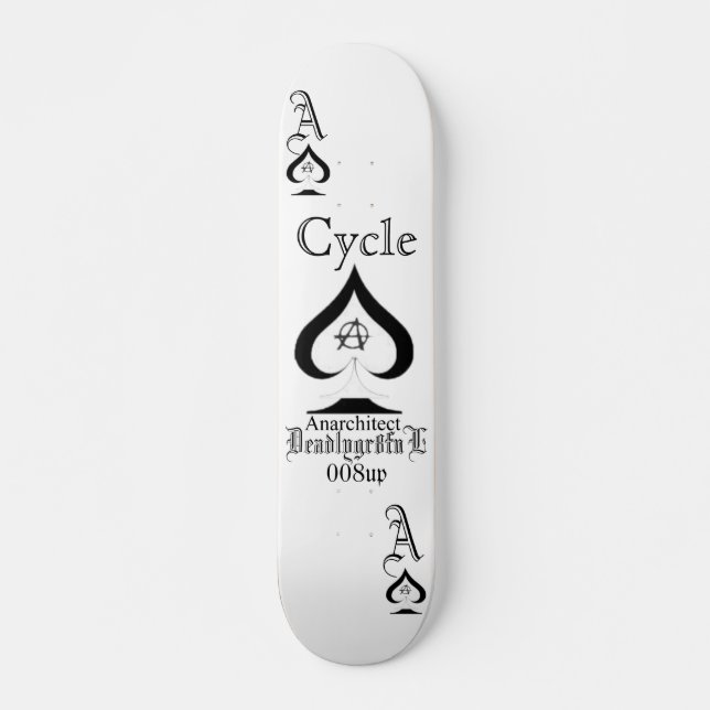 Ace of spades skateboard (Front)
