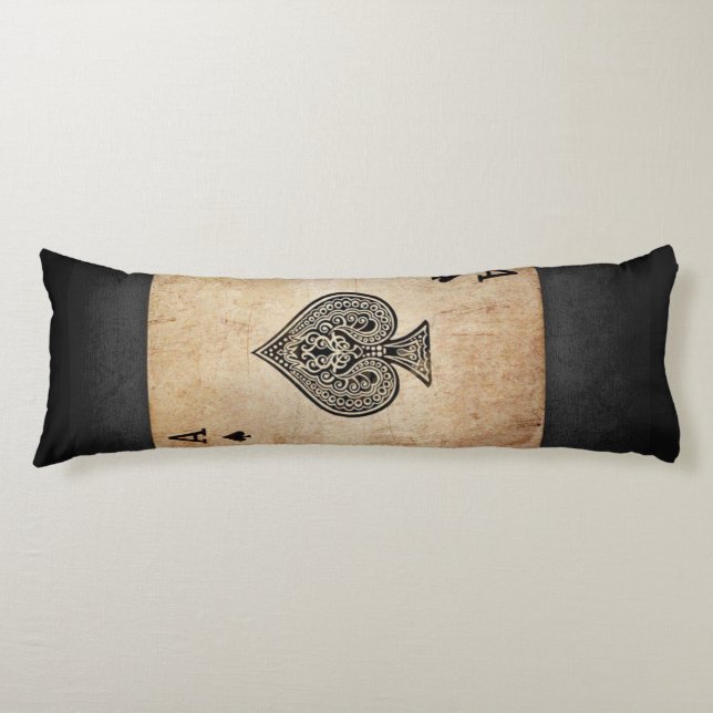 Ace of spades throw pillow (Front)